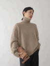 Luxurious 100% Cashmere Turtleneck Sweater for Women