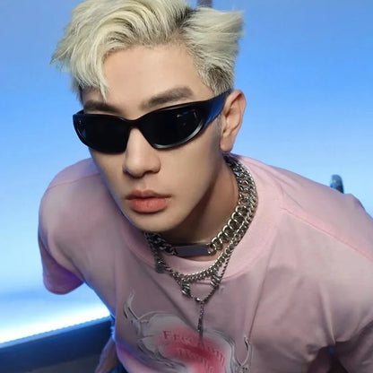 Y2K Punk Sports Sunglasses for Men and Women UV400 Vintage Eyewear