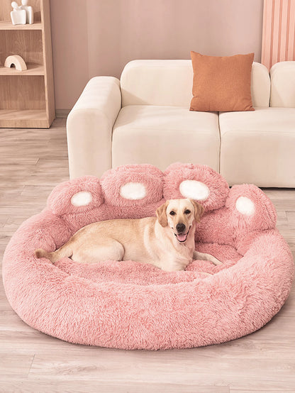 Fluffy Plush Dog Bed – Soft & Cozy Cushion for Large & Small Pets