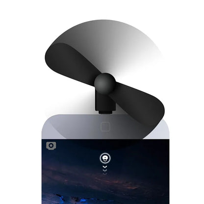Mini USB Type-C Mobile Phone Fan – Portable 5V Gadget Cooler