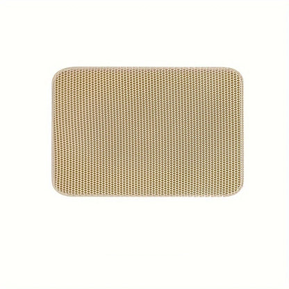 Large Waterproof Cat Litter Mat with Double Layer Honeycomb Design