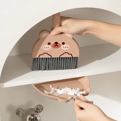 Mini Broom and Dustpan Set for Tabletop Desk and Household Cleaning