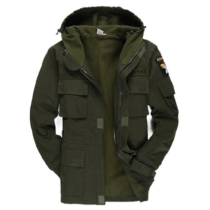 US Military Fleece Tactical Windbreaker Jacket