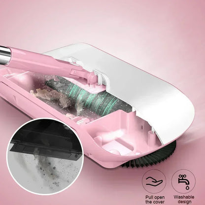 2-in-1 Broom and Mop Set with Dustpan for Home Floor Cleaning