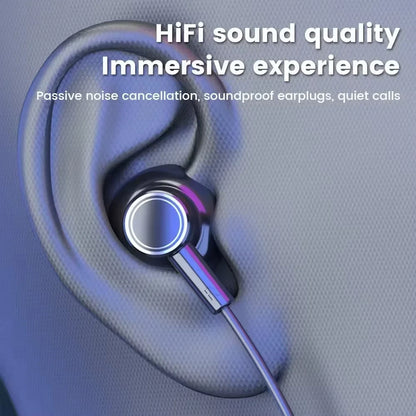 Wireless Neck Strap Headset 5.3 – LED Display Stereo Gaming & Sports Earbuds