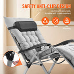 Adjustable Recliner Lounge Chair with Cushion, Footrest, and Cupholder