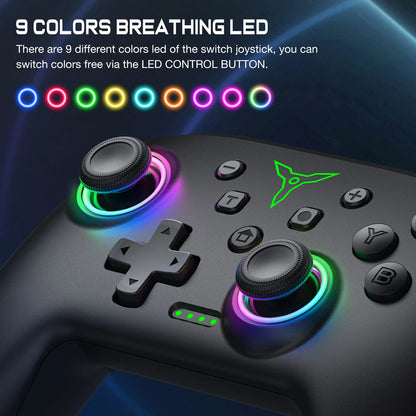 Dinofire Wireless Bluetooth RGB Game Controller