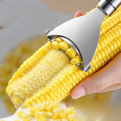 Stainless Steel Corn Peeler - Serrated Corn Stripper Cutter