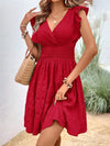 Women’s V-Neck A-Line Holiday Beach Dress