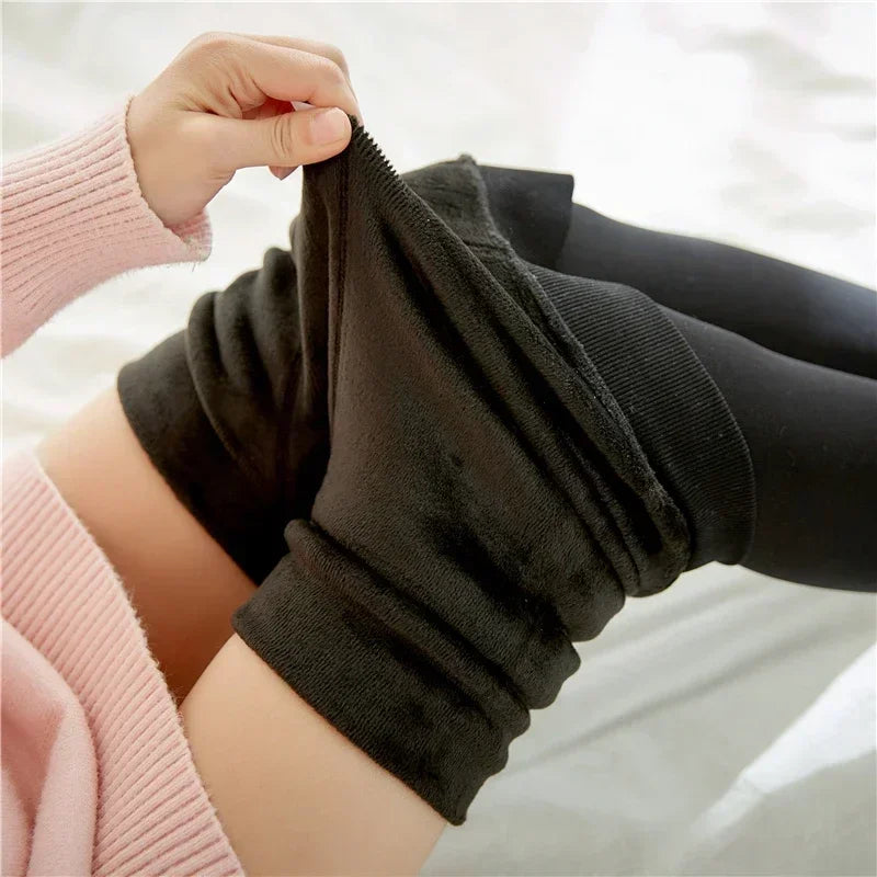 Warm High-Waist Slimming Leggings for Winter