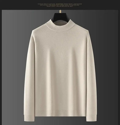 Plush Men's Knitted Turtleneck Sweater
