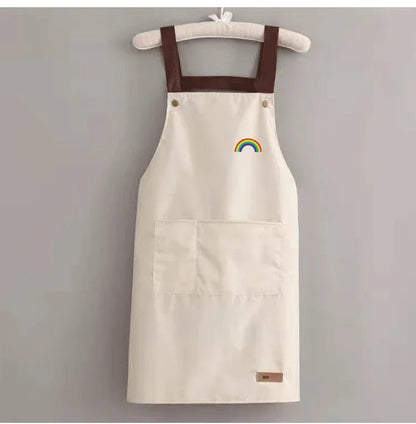 Waterproof Kitchen Apron with Large Pocket for Cooking and Restaurant Use