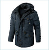 Thickened Multi-Pocket Mid-Length Casual Coat