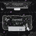 Black Butterfly Kawaii Gaming Mouse Pad