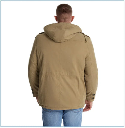 Thickened Multi-Pocket Mid-Length Casual Coat