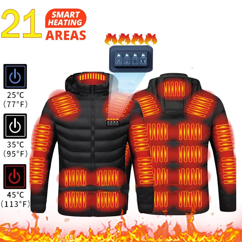 Heated Jacket for Men – Waterproof & Tactical