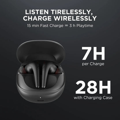 1MORE Aero Bluetooth Earbuds – Noise Cancelling, Clear Calls & Wireless Charging
