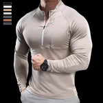 Men's Quick-Dry Long-Sleeve Gym T-Shirt