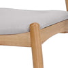 Francie Fabric Dining Chairs with Oak Finish