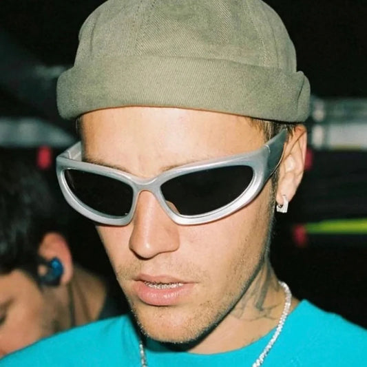 Y2K Punk Sports Sunglasses for Men and Women UV400 Vintage Eyewear