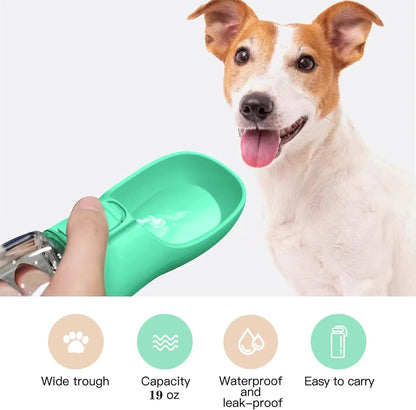 Leakproof Portable Dog Water Bottle & Bowl for Pets