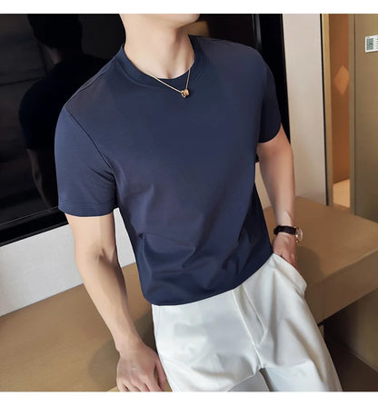 Men's Summer Ice Silk Cotton T-Shirt