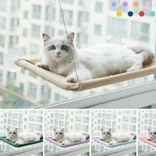 Heavy-Duty Window Cat Hammock | 20KG Capacity Sunlit Hanging Bed
