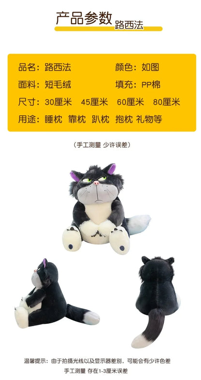 Charming Disney Lucifer Plush - Authentic 30-60cm Cinderella’s Cat