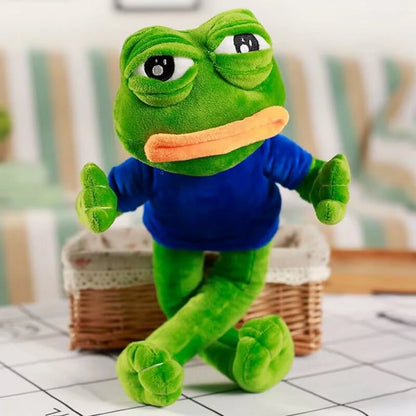 Pepe Frog Crying Plush – Funny & Unique
