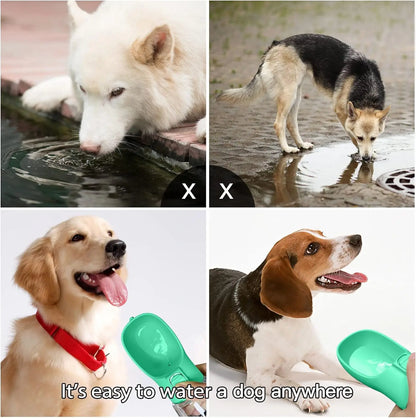 Leakproof Portable Dog Water Bottle & Bowl for Pets