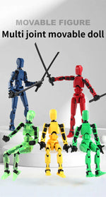 DIY Luminous T13 Multi-Jointed Movable Robot & Dog Action Figures