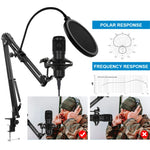 BM-800 Condenser Microphone - Versatile Pro Audio for Recording