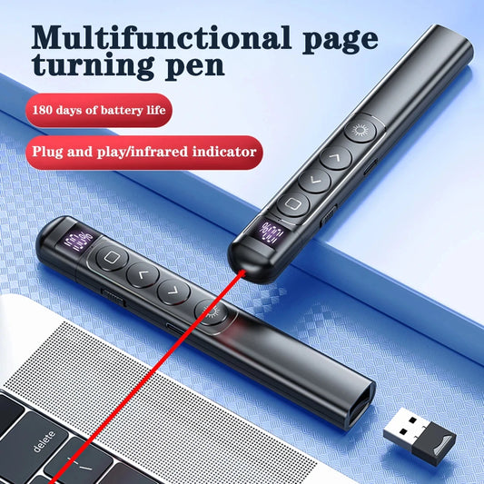 Rechargeable Presentation Remote with Laser Pointer