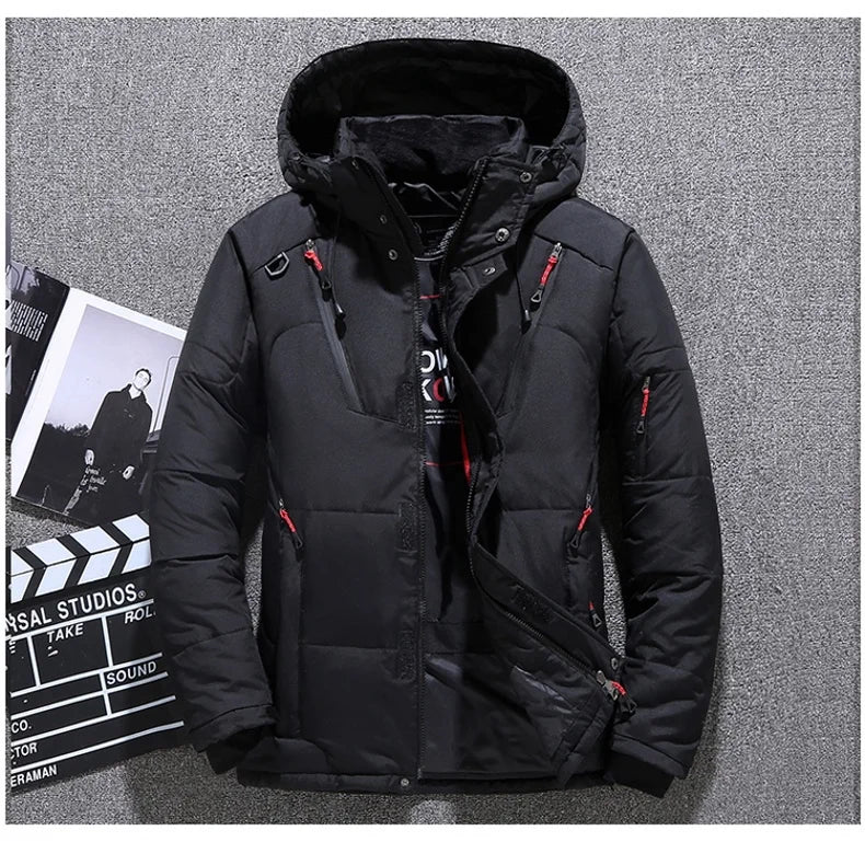 Winter Fashion Thicken Men Parkas Coats with Hood