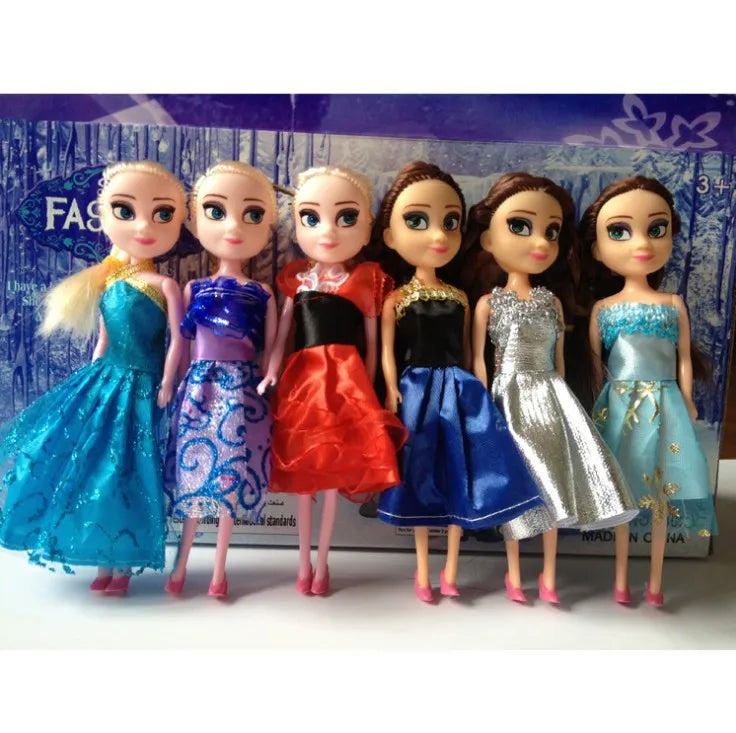 16CM Disney Frozen Princess Dolls - Elsa & Anna