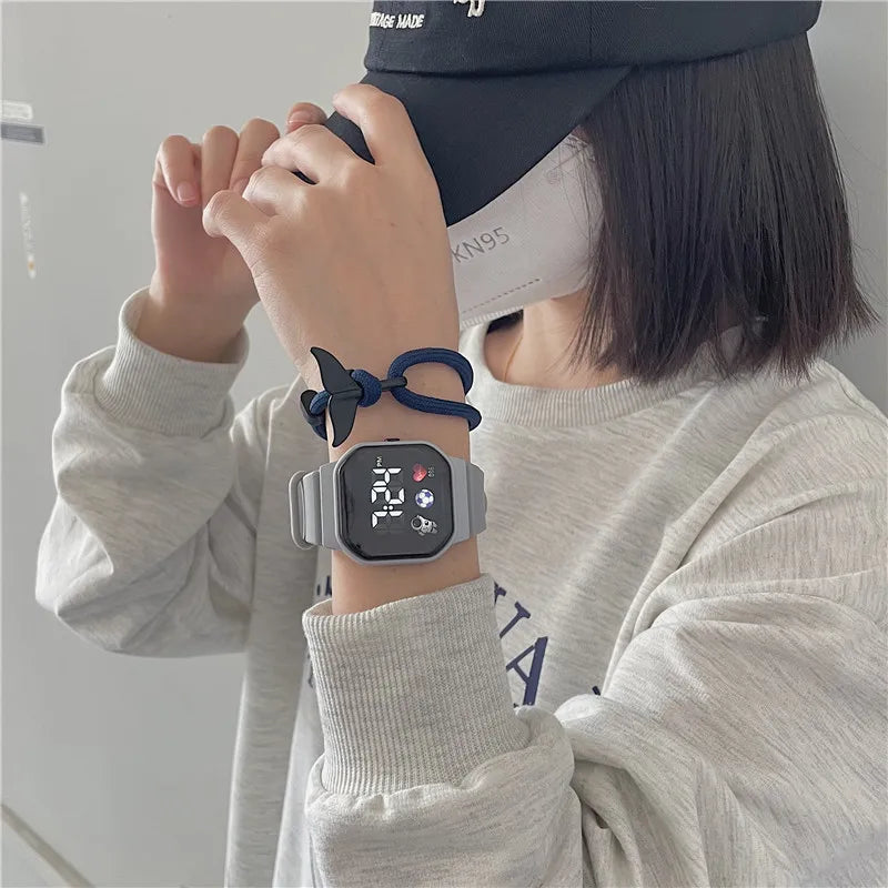 Kids' Waterproof LED Digital Watch