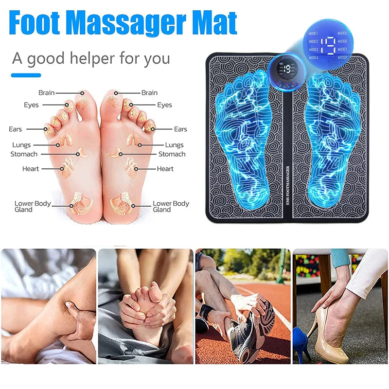 Ultimate Electric Foot Massager Pad for Muscle Relaxation & Fitness Recovery