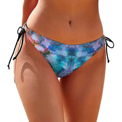 High Waist Bikini Swim Bottom for Women with Tie Sides – Vintage Style