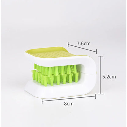 Two-Sided U-Shaped Cleaning Brush for Seat Belts and Kitchen Tools