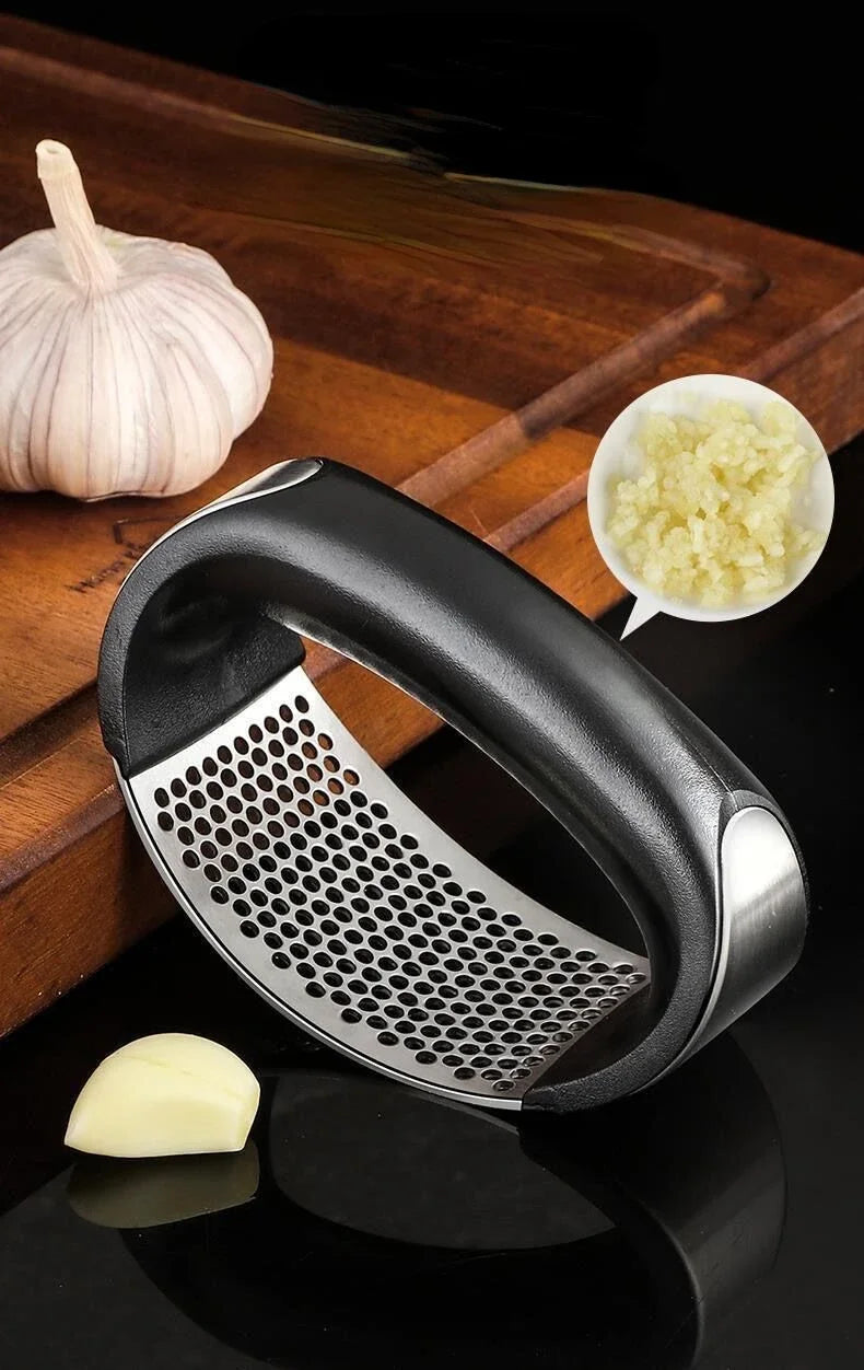 Stainless Steel Garlic Press Crusher