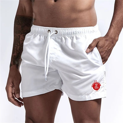 Men's Graphic Beach Board Shorts Quick Dry Swim Trunks with Pockets