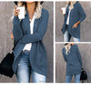 Autumn Knitted Long Coat Women’s Loose Fit Cardigan Sweater Jacket