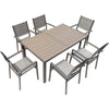 Weatherproof Table & 6 Stackable Chairs for Garden