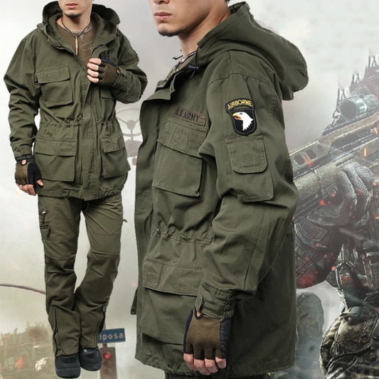 US Military Fleece Tactical Windbreaker Jacket