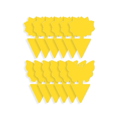 Double-Sided Yellow Sticky Insect Trap Butterfly Sunflower Shape Pest Control
