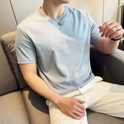 Men's Summer Ice Silk Cotton T-Shirt