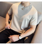Men's Summer Ice Silk Cotton T-Shirt
