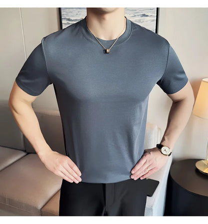 Men's Summer Ice Silk Cotton T-Shirt