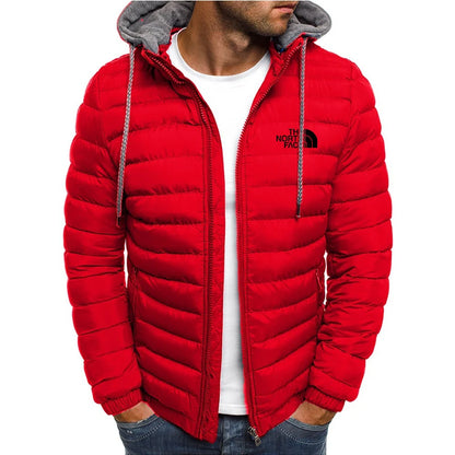 Windproof Hooded Men's Jacket - Warm & Stylish