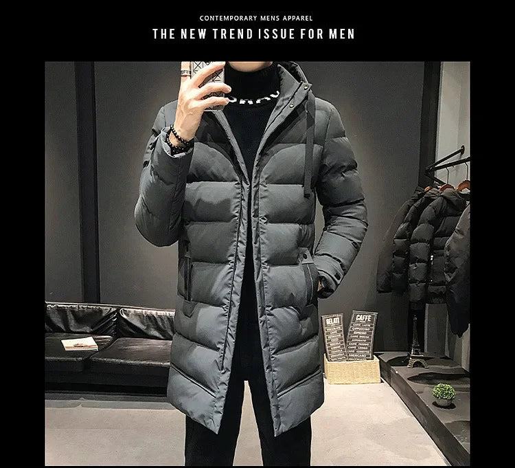 Men Long Down Jackets Winter Coats Chaquetas